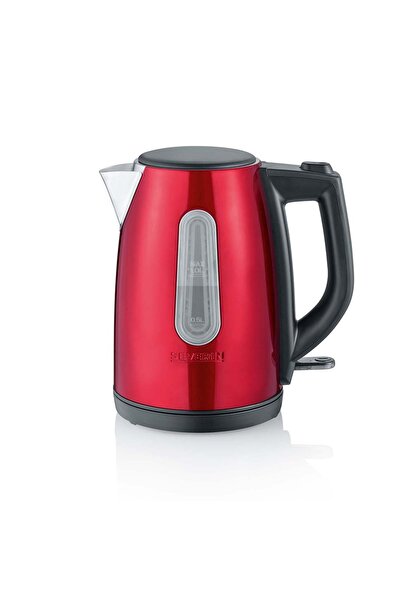 Severin WK-3417 Çelik Su Isıtıcısı Kettle 1 L Kırmızı