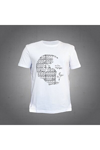 Herşey Nota Μπλουζάκι Ataturk Nota Λευκό Unisex