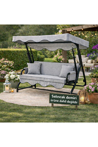 batu tekstil Salıncak Minderi 3 kişilik (Sünger ve tente dahil)