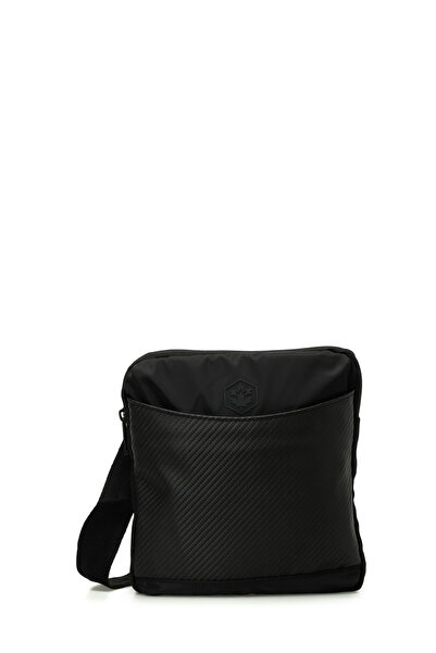 lumberjack KLASIK MIX CPRZ 5FX Geantă neagră unisex tip crossbody