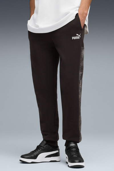 Puma ESS CAMO Sweatpants FL cl Siyah Erkek Eşofman Altı