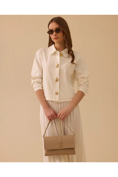 SCL Bebe Yaka Düğmeli Örme Ceket