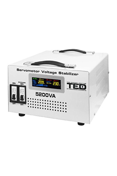 TED Electric Automatic Mains Stabilizer 5200VA 3000W with LCD Screen and Serv...