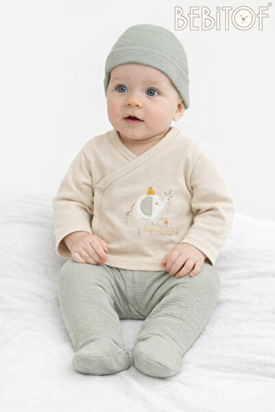 Bebitof My Baby Kumsal 100% Cotton 10 Lu Hospital-Issued Hats for Babies 10140