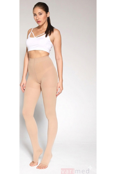 Varimed 7140 Comfort Ccl1 Hafif Basınç Külotlu Açık Burun Normal Boy Çorabı 1...