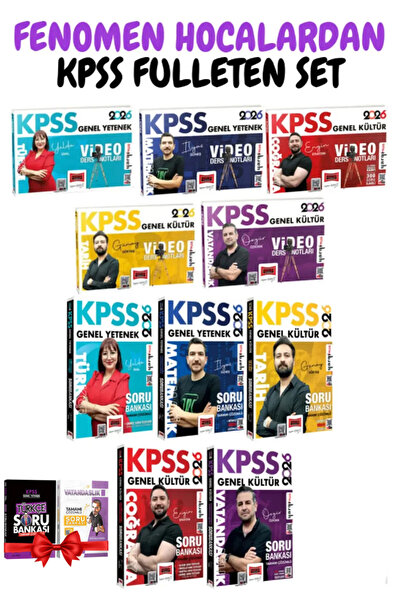 Yargı Yayınları KPSS 2026 Tüm Dersler Video Ders Notu + Soru Bankası (Yelda Ü...