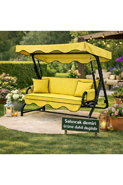 batu tekstil Salıncak Minderi 3 kişilik (Sünger ve tente dahil)