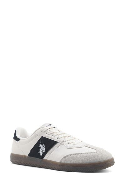 U.S. Polo Assn. حذاء رياضي بنعل أورثودايناميك من يو إس بولو، موديل 947302 ساندرا 5FX، أبيض-أسود