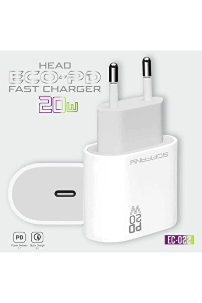 Soffany EC-022 EC-022 20W PD USB-C Hızlı Şarj Adaptörü