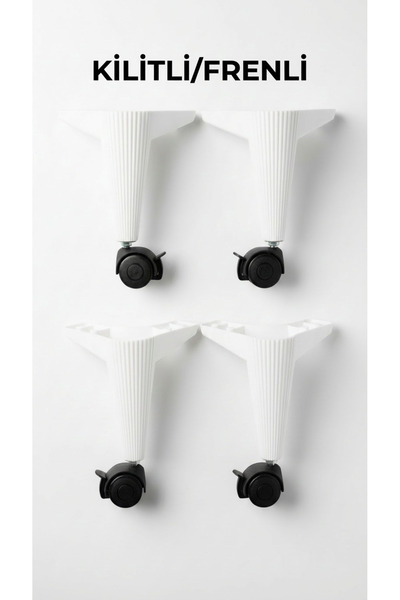 modacikadin Kilitli Frenli Tekerlekli Sehpa Masa Ayağı,akıllı Sehpa Ayağı, Si...