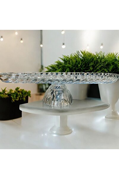 Kaveh glass 2 oval reflective glass serving bowls with a Santa Claus-shaped b...