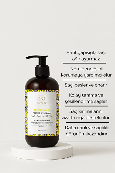 K K-CARE Cosmetics Yoğun Bakım Durulanmayan Şekillendirici Saç Bakım Kremi 250