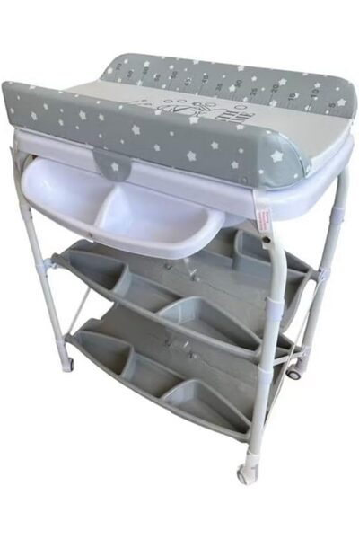 Cute Baby طاولة غيار حفائظ مع حوض استحمام للأطفال