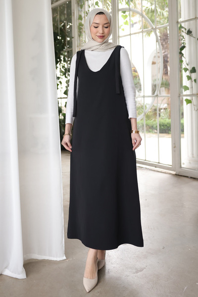 İmajButik Siyah Omzu Bağlamalı Jile