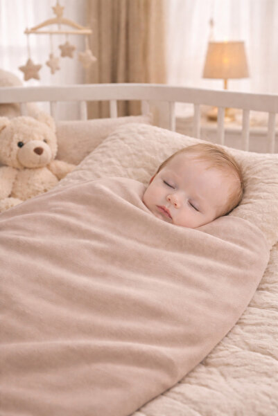 Caramell ماي بيبي كومسال 80x90 سم 1 قطعة قطن ممشط 1 قطعة بطانية موسلين 1 قطعة...