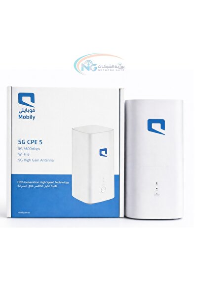 Mobily جهاز توجيه CPE5 طراز H155-383 (شرائح موبايلي فقط)