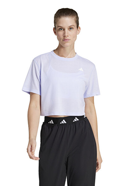 adidas WE MIN TEE          VIOTO Lila Kadın Kısa Kol T-Shirt