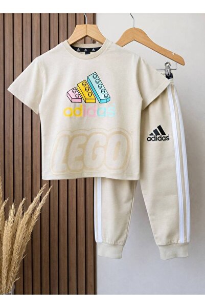 Alvadonna SET UNISEX DIN DOUĂ PIESE CU MODEL SCRIT PE FAȚĂ