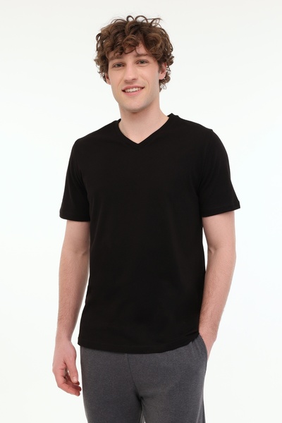 Kinetix MB PAM V 11SN221 5FX Siyah Erkek Kısa Kol T-Shirt