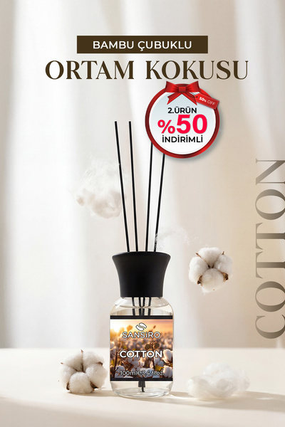 Sansiro Cotton 100ml Bambu Çubuklu Ortam Kokusu