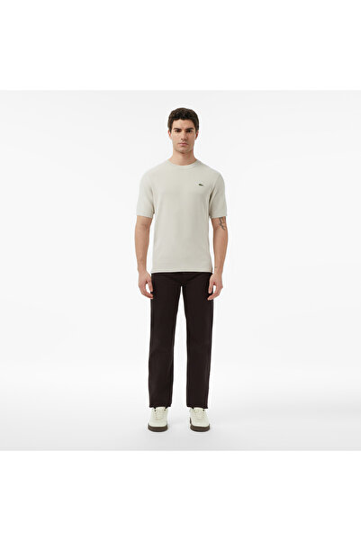 Lacoste Erkek Straight Fit Koyu Kahverengi Jean Pantolon