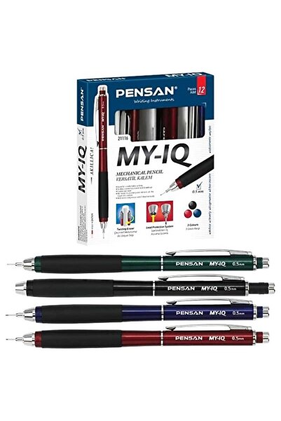 Pensan قلم رصاص متعدد الاستخدامات My-iQ بسمك 0.5 مم، علبة تحتوي على 12 قلمًا