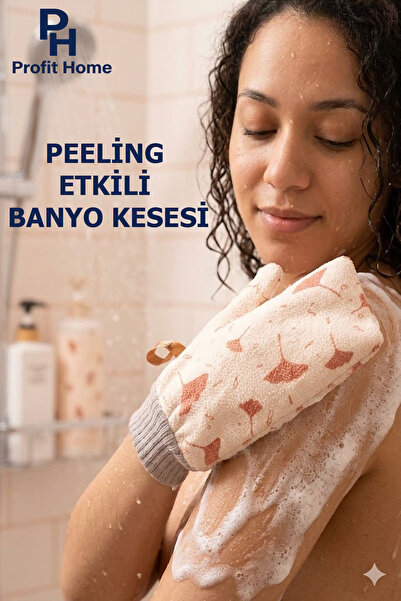 Profit Home مقشر حمام من الألياف الدقيقة، مقشر من الألياف، مقشر مزدوج الجوانب...