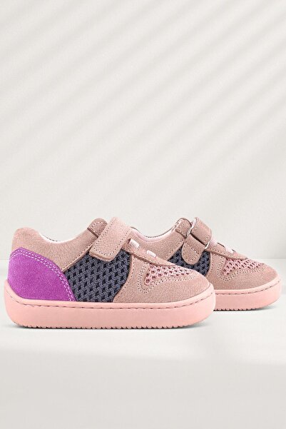 Rakerplus Bob Genuine Leather Powder Gray Purple Barefoot Velcro Elastic Baby...