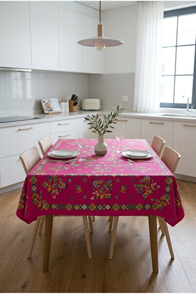 Komana Art Cotton Slap Traditional Patterned Tablecloth – Washable, Durable T...