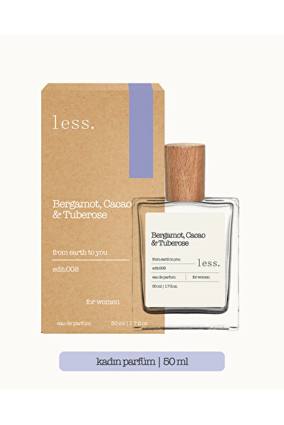 Less Sürdürülebilir Yaşam Gereçleri Bergamot, Cacao & Tuberose Edit:008 Kadın...