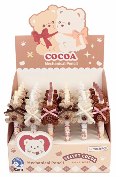 CEM KIRTASİYE قلم متعدد الاستخدامات دولفين CT-2779 مع حامل دببة قطيفة مكون من...