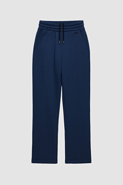 TOMMY LIFE Pantaloni de sport pentru femei, supradimensionați, cu cusătură în...