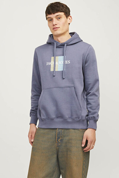 Jack & Jones Jorfrederiksberg Box Swea البلوز الأزرق للرجال