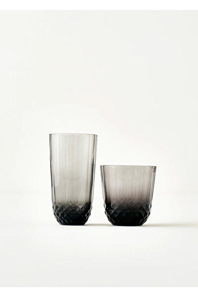 Bella Maison Colore Kesme Bardak Seti 12'li Antrasit