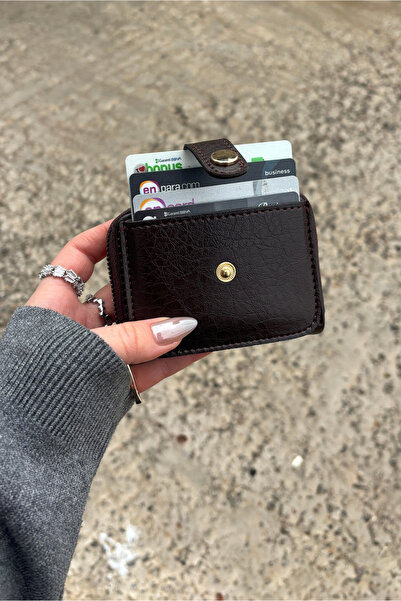 Yuka Atelier Horizontal Mechanism Faux Leather Card Holder Wallet