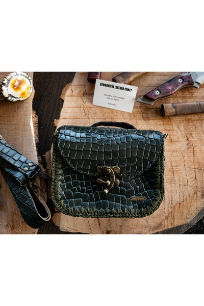 GERMANICIA LEATHER CRAFT EL YAPIMI HAKİKİ DERİ ÇANTA | GLC-CNZ MODEL