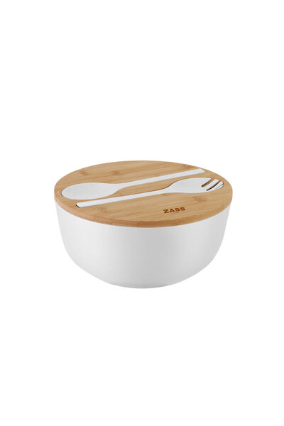 Zass Bamboo fiber salad bowl ZG-SB 01 White