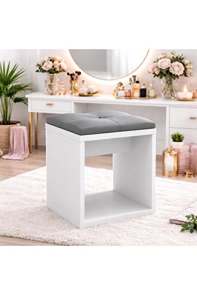 SERSIMO Scaun de toaletă cu șezut confortabil, 30x30x42 cm, alb