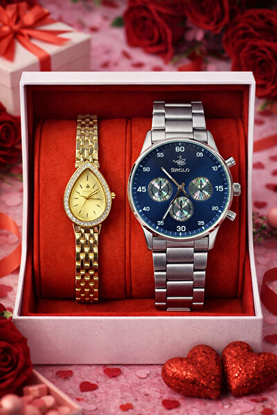 S.POLO HEDİYELİK Kadın Erkek Kol Saati Sevgili Saati Çift Saati Bay Takım Sev...