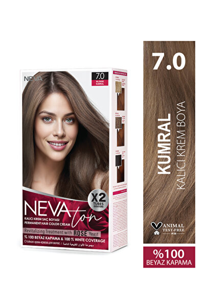 Nevaton 7.0 KUMRAL Kalıcı Krem Saç Boyası Seti (X2)