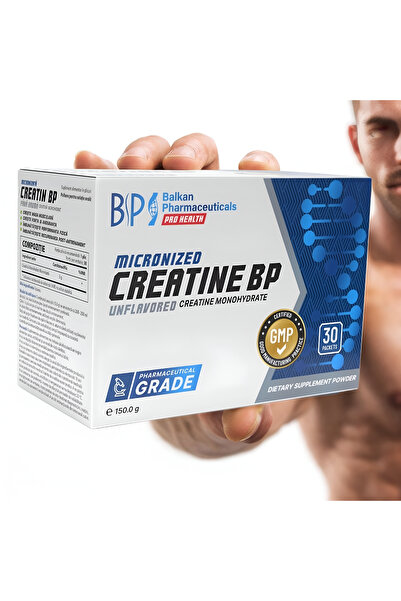 Balkan Pharmaceuticals Creatina monohidrata BP 30 plicuri, zero calorii,fara ...