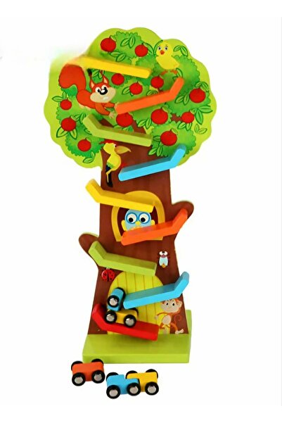 OEM Circuitul Veveriței – jucărie educativă cu rampe și mașinuțe din lemn