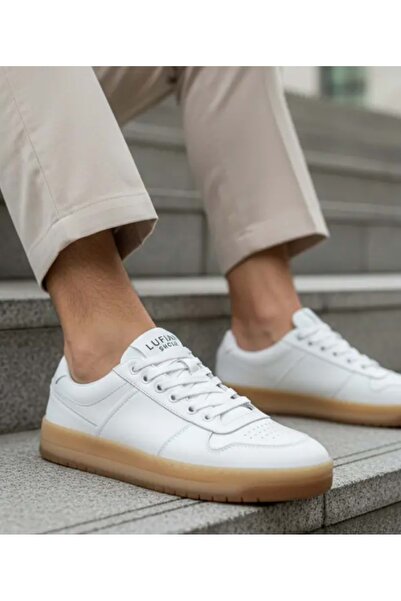 Lufian 111230257 Omar Sneaker Erkek Deri Ayakkabı BEYAZ