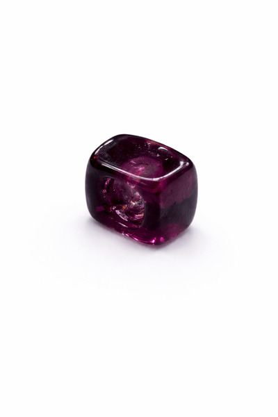 Defne Silver Plum Murano Glass Charm