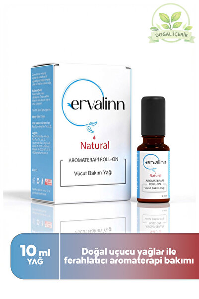 Ervalinn Doğal Aromaterapi Roll-on Baş Bölgesi Rahatlatıcı, Soğuk Masaj Etkil...