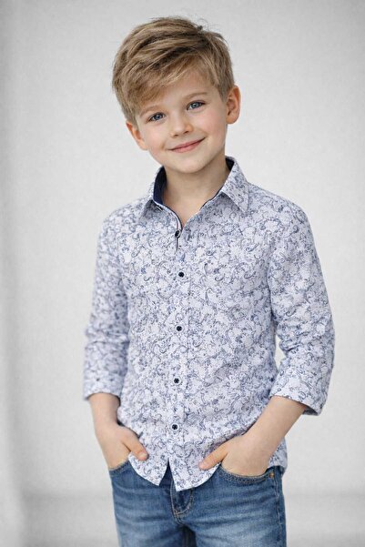 GS TEKSTİL Children's Shirt Patterned
