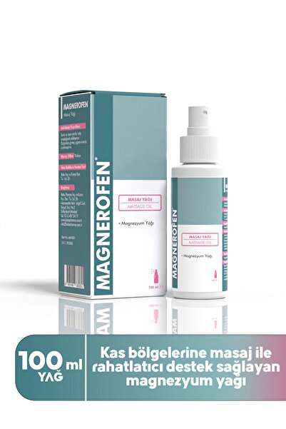 Magnerofen Magnezyum Yağı - Boyun ve Vücut Bölgesi İçin Rahatlatıcı Masaj Spr...