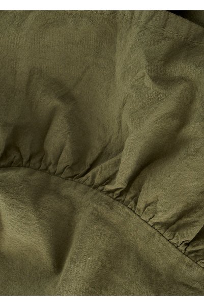 Bella Maison Față de masă 100% bumbac Elegance cu margine volanată kaki (150x250 cm)