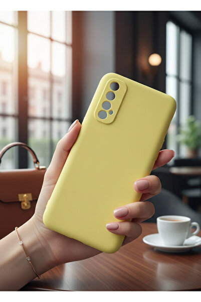 TechTrove Realme 7 Kılıf İçi Kadife Soft Silikon Lansman Kapak