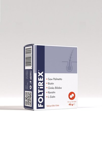 Foltirex مركب فيتامين مضاد لتساقط الشعر للنساء والرجال 60 قرصًا